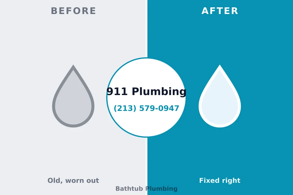 Before and after: plumbing repair Cheboygan, MI